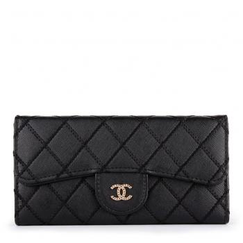 Chanel Quilted Reissue Wallet Black